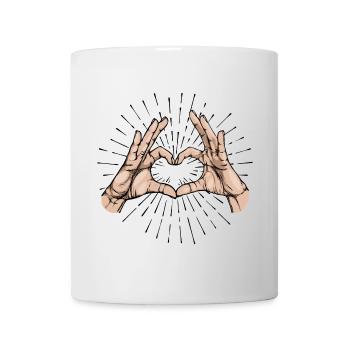 Émotions Humanité Paix Amour Cœur - Mug blanc - blanc - Devant
