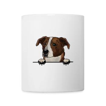 Chien Pinscher autrichien pour les amateurs de chiens de peeking - Mug blanc - blanc - Devant