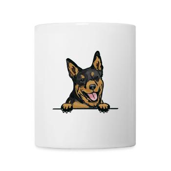 Australian Kelpie Dog for Peeking Dog Lovers - Mug - white - Front