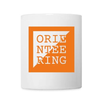 Orientierungslauf-Logo – Run & Navigate - Tasse - Weiß - Vorne
