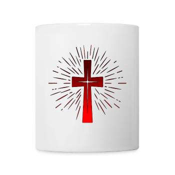 Christian Cross - Christian Faith - CHURCH - Mug - white - Front