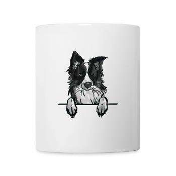 Border Collie Hund für Guckhundeliebhaber - Tasse - Weiß - Vorne