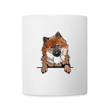 Eurasier Dog for Peeking Dog Lovers - Mug - white - Front
