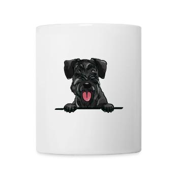 Giant Schnauzer Dog for Peeking Dog Lovers - Mug - white - Front