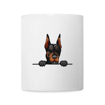 German Pinscher Dog for Peeking Dog Lovers - Mug - white - Front