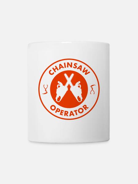 Kettensägen-Bediener - Tasse - Weiß