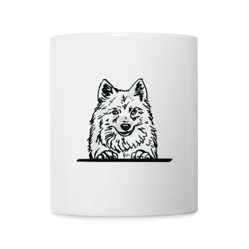 Chien Spitz japonais pour les amateurs de chiens qui regardent - Mug blanc - blanc - Devant