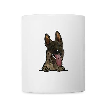 Malinois Belgian Shepherd Dog for Peeking Dog Love - Mug - white - Front