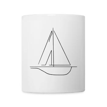 Segelschiff - Tasse - Weiß - Vorne
