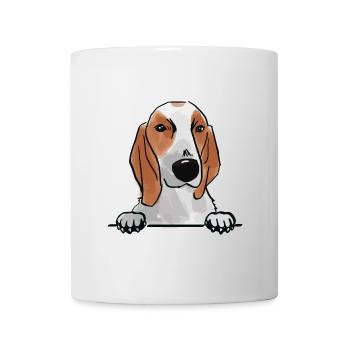 Porcelaine Dog for Peeking Dog Lovers - Mug - white - Front