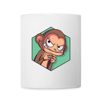 Cunning monkey | Funny monkey - Mug - white - Front