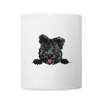 Pumi Hund für Peeking Dog Lovers - Tasse - Weiß - Vorne