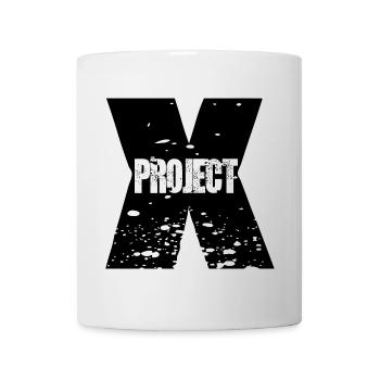 Project X Schriftzug - Tasse - Weiß - Vorne