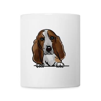 Chien de chasse suisse pour les amateurs de chiens qui jettent un coup d’œil - Mug blanc - blanc - Devant
