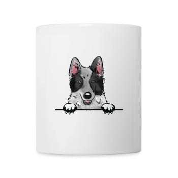 Yakutian Laika Dog for Peeking Dog Lovers - Mug - white - Front