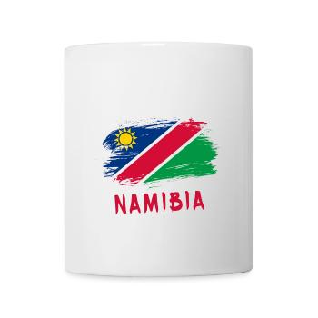 Équipe de conception de drapeau namibien - Mug blanc - blanc - Devant