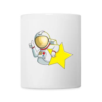 Étoile astronaute - Mug blanc - blanc - Devant