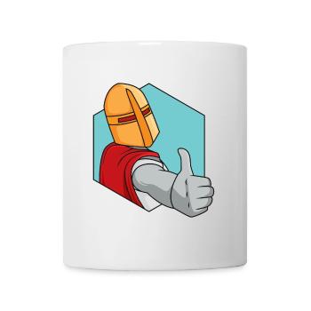 Ritter Daumen Hoch - Tasse - Weiß - Vorne