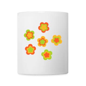 70s Flower Pattern - Mug - white - Front