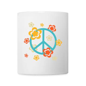 70s Flower Pattern - Mug - white - Front