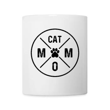 Chat Maman Chats Maman Coeur Patte Chat Maman - Mug blanc - blanc - Devant