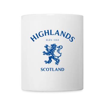 HIGHLANDS Schottland Scotland - Tasse - Weiß - Vorne