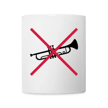 Trumpet Forbidden Shield - Mug - white - Front