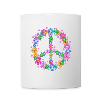Peace Sign Peace Movement Love Peace - Mug - white - Front
