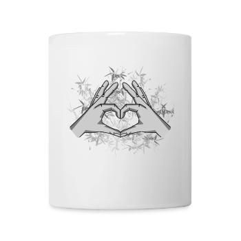Heart Peace Movement Love Peace Freedom - Mug - white - Front