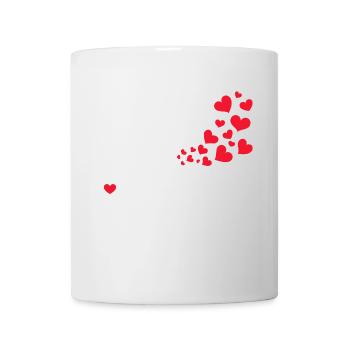 Weltfrieden Herz Frieden Liebe Menschheit - Tasse - Weiß - Vorne