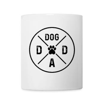 Dog Dad Dogs Papa Heart Paw Dog Dog Dad - Mug - white - Front