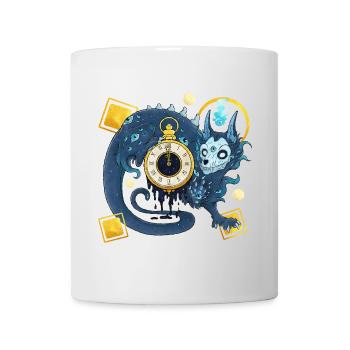 Blue Ink Spirits - Chinesischer Dämonenwächter der Zeit - Tasse - Weiß - Vorne