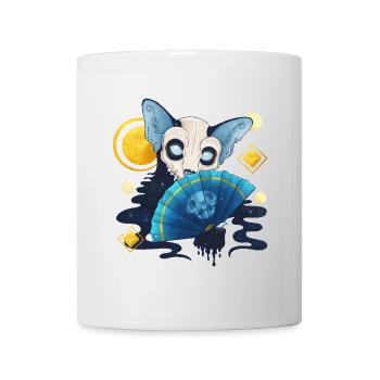 Blue Ink Spirituosen - Ghost Cat Dia de Los Muertos - Tasse - Weiß - Vorne