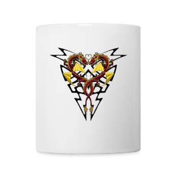 Chinese Dragon Heart Tribal R6Z - Mug - white - Front