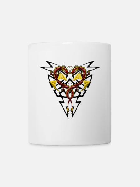 Dragon Heart Tribal R6Z chinois - Mug blanc - blanc