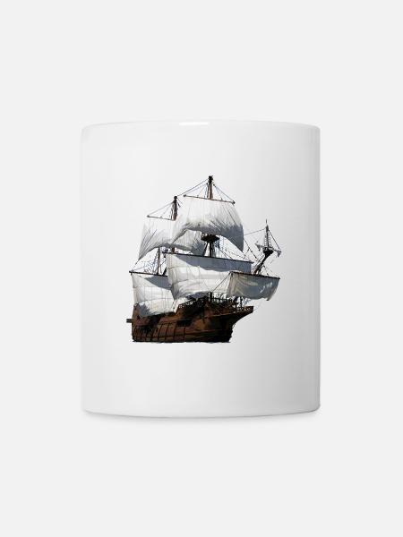 Voilier - Mug blanc - blanc