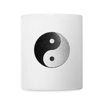 Textured Yin Yang Nebula - Tasse - Weiß - Vorne