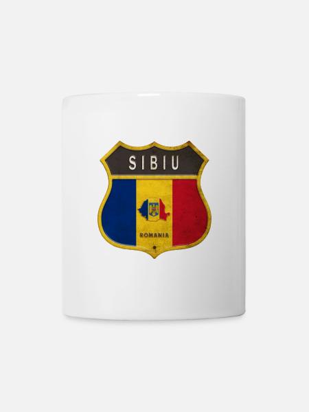 Sibiu Rumänien Wappen Design - Tasse - Weiß