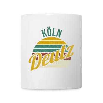 Kölsche Veedel - Köln-Deutz - Tasse - Weiß - Vorne
