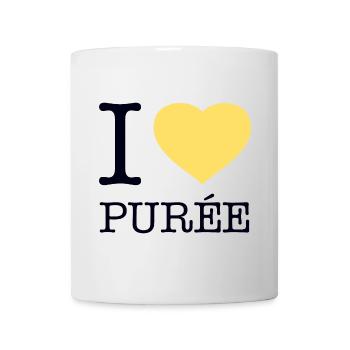 I LOVE PUREE Potatoes Mashed potatoes - Mug - white - Front
