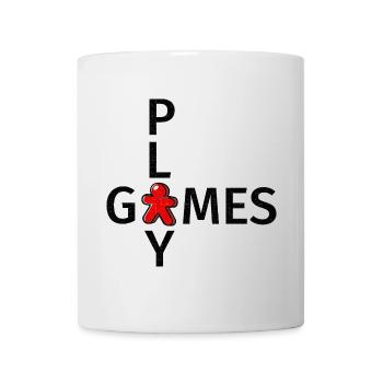 My color is red Board gamer shirt Play games - Mug - white - Front