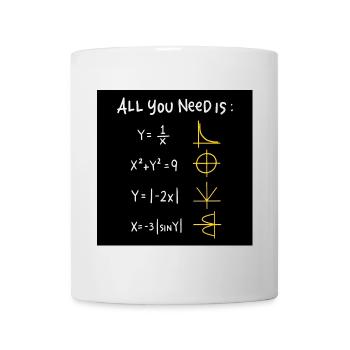 All You Need Is: Math Icons - Mug - white - Front