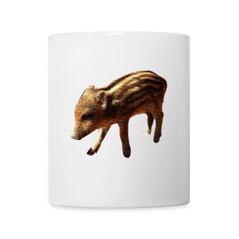 bezaubernde tiergeschenke, Frischling, Wildschwein - Tasse - Weiß - Vorne