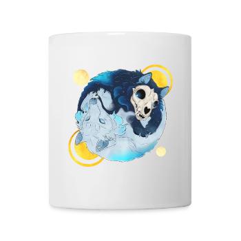 Blue Ink Spirits - Tao Wolves Schatten & Licht 2 - Tasse - Weiß - Vorne