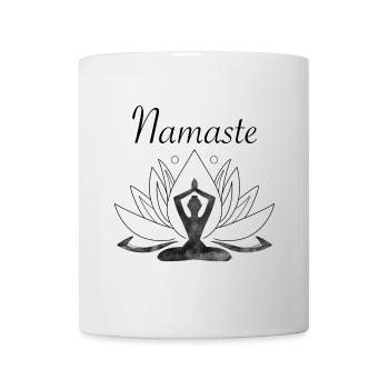 Yoga - Tasse - Weiß - Vorne