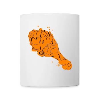 gebratenes Hühnchen - Tasse - Weiß - Vorne