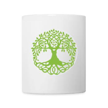 Mandala Baum des Lebens - Tasse - Weiß - Vorne