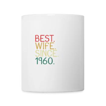 Beste Ehefrau Seit 1960 - Jahrestag Geschenk - Tasse - Weiß - Vorne
