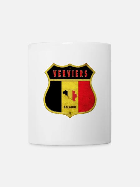 Verviers Belgien Wappen Flaggen Design - Tasse - Weiß