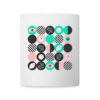 minimalisme audacieux l points l menthe & rose - Mug blanc - blanc - Devant